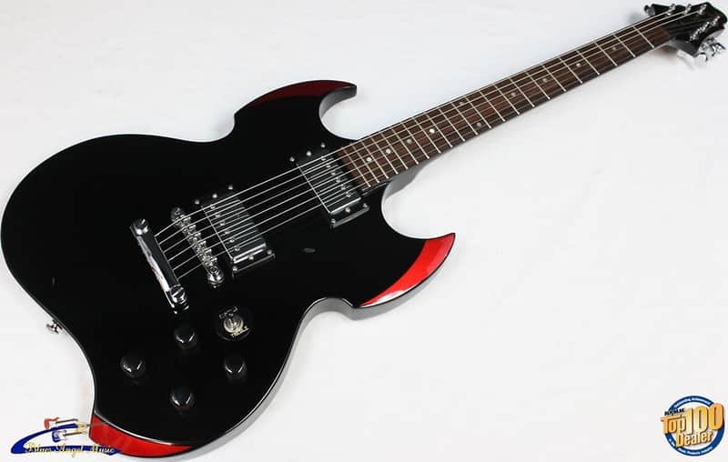 2003 Samick Greg Bennett CA2 Cobra Electric Guitar, Black, Made in