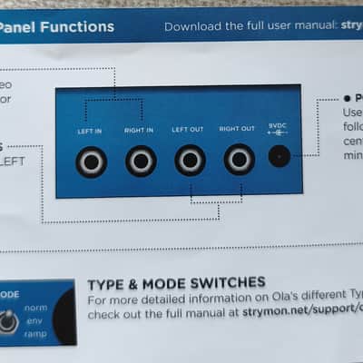Strymon Ola Chorus V2 - Neue Version mit Stereo Input image 13