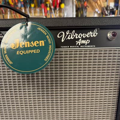 SPECIAL OFFER ! Fender Vibroverb Custom tube amplifier César Díaz MOD 2004 Black Face SRV image 4