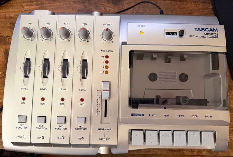 TASCAM MF-P01 Portastudio Multitrack Cassette Recorder 2000s - Silver image 1