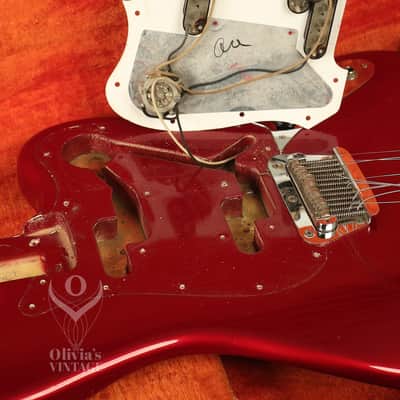 1966 Fender Electric XII 12-string Candy Apple Red w/matching number HANG TAG image 24