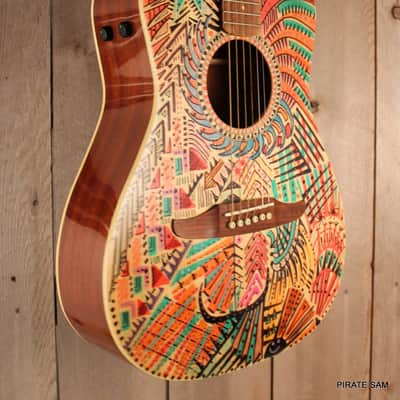 Fender California Malibu Custom Art Guitar Player w/gig bag image 5