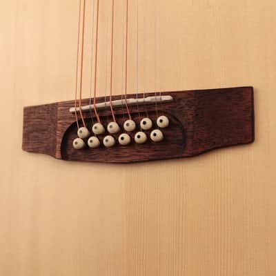 Cort GAMEDX12OP Grand Regal Acoustic Electric (12 String) Cutaway Guitar. Open Pore image 3