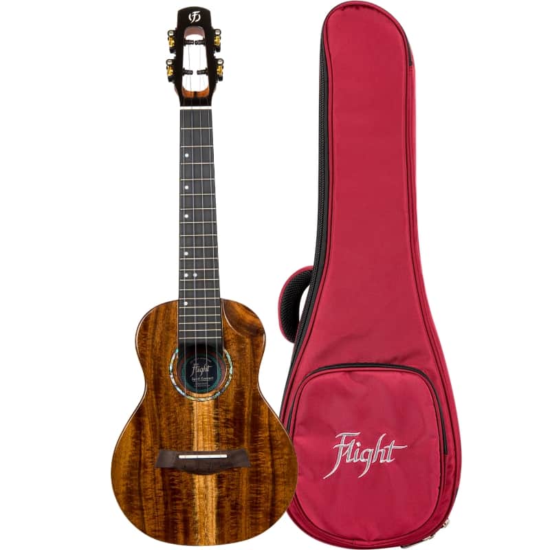 Flight Spirit EQ-A Concert Ukulele - Natural Acacia image 1