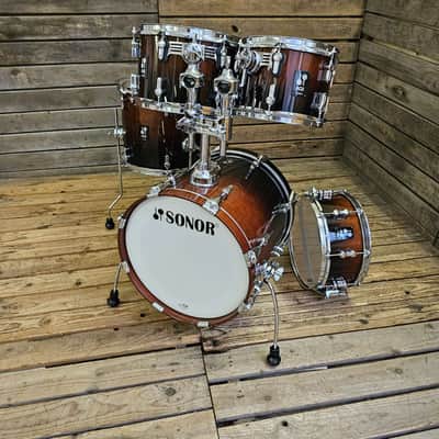 Drum Kit Sonor AQ2 Series 7ply Maple Safari Brown Fade USED! RKAQK220626 image 2
