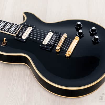 2000s Edwards by ESP E-LP-98LTC Custom Black Beauty, Ebony Nitro Lacquer w/ USA Seymour Duncans, Japan image 9