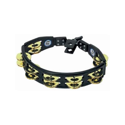 Latin Percussion LP175 Cyclops Mountable Tambourine w/ Double Row Brass Jingles