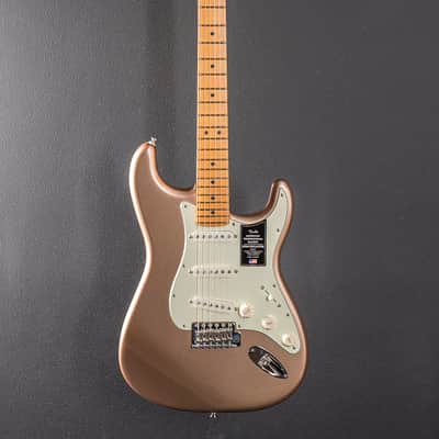 Fender American Professional Classic Stratocaster - Faded Firemist Gold w/Maple image 3