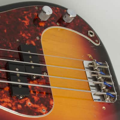 Fender Precision Bass Solid Body Electric Bass Guitar (1963), ser. #92338, black tolex hard shell case. image 19