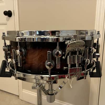 Sonor SQ2 Maple Snare Drum 14x5.5 - Walnut Brown Burst image 2