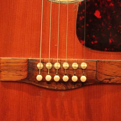 Vintage 1967 Levin (Martin) LN26 Goliath Made in Sweden Sunburst Acoustic Guitar image 6
