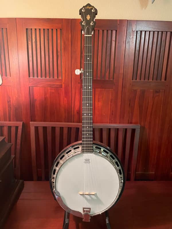 Saga Vintage 5-String Resonator Banjo Mahogany 1976 image 1