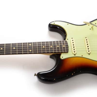 Fender Custom Shop Masterbuilt (Paul Waller) 1961 Relic Stratocaster 3 Tone Sunburst image 4