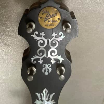John Grey & Sons 5 String Banjo c/w resonator - Brass/Wood image 3