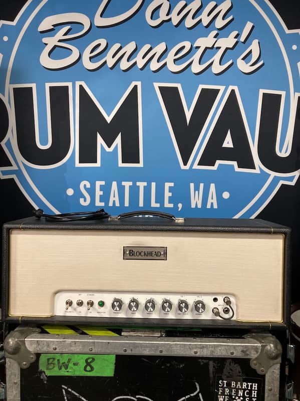 Blockhead Brad Whitford's Aerosmith, WF63 White Panel JTM45 Head  Authenticated (#17) 2003 Black image 1