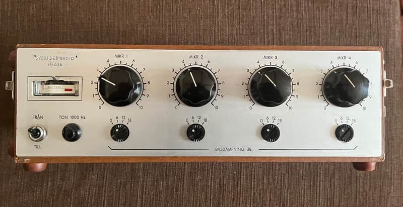 Sveriges Radio Hh 636 Germanium microphone preamp/mixer image 1