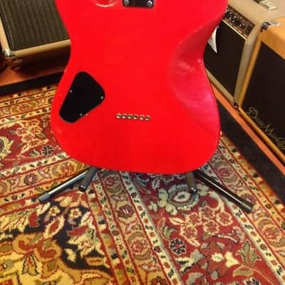 Vintage 80's Schecter Saturn Tele Electric Guitar HSH Trans Red image 7