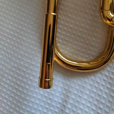 Pre-owned Van Laar B1 trumpet in gold plate! image 4