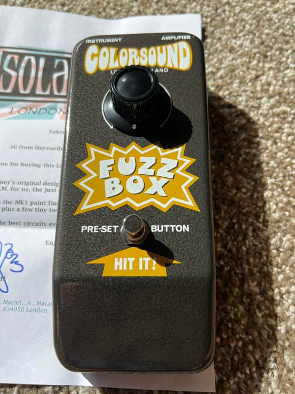 Sola Sound One knob fuzz 2023 - Grey image 1