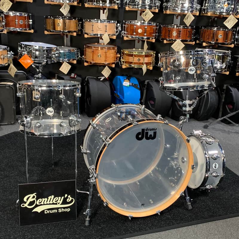 DW Design Series 4-Piece 12/14/22 Acrylic Drum Kit Set w/ Matching Snare Drum (Made for a DW Artist!) image 1