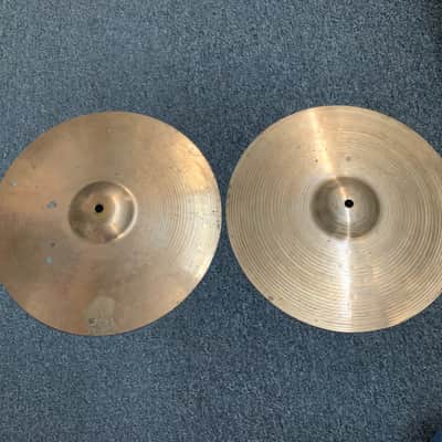 Sabian 14" B8 Hi-Hat Cymbals (Pair) 1990 - 2010 - Natural image 1