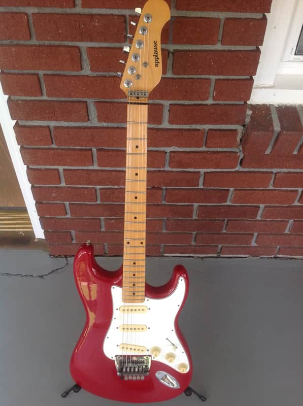 Applause  Stratocaster red electric guitar 1980 -  1990 image 1