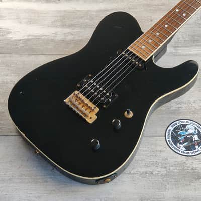 1992 Fernandes Japan TEJ-55 HS Contemporary Telecaster (Black/Gold) image 1