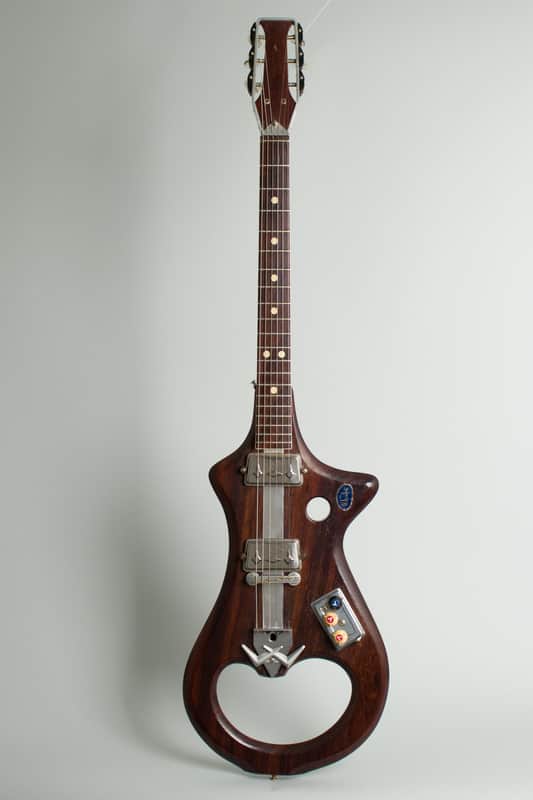 Wandre  Rock 6 Solid Body Electric Guitar (1962), original gig bag case. image 1