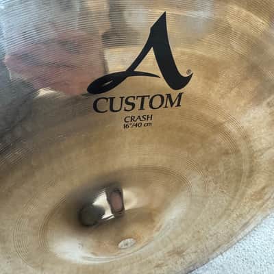 Zildjian 16” A Custom Crash Cymbal 00s - Cu image 4