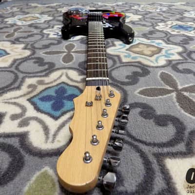 Six Flags Stratocaster Electric Guitar (2000s, Six Flags Logo Finish) image 12