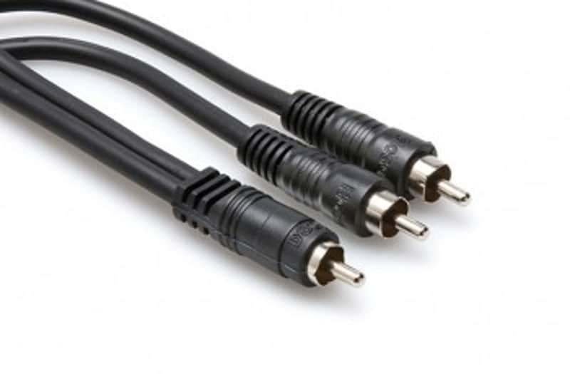 Hosa CYA-103 Y Cable, RCA to Dual RCA, 3 ft image 1