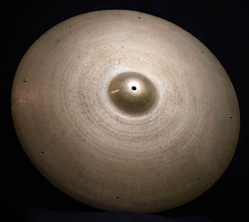 A. Zildjian 24" Transition Stamp Ride Cymbal 1946 - 1953 image 1