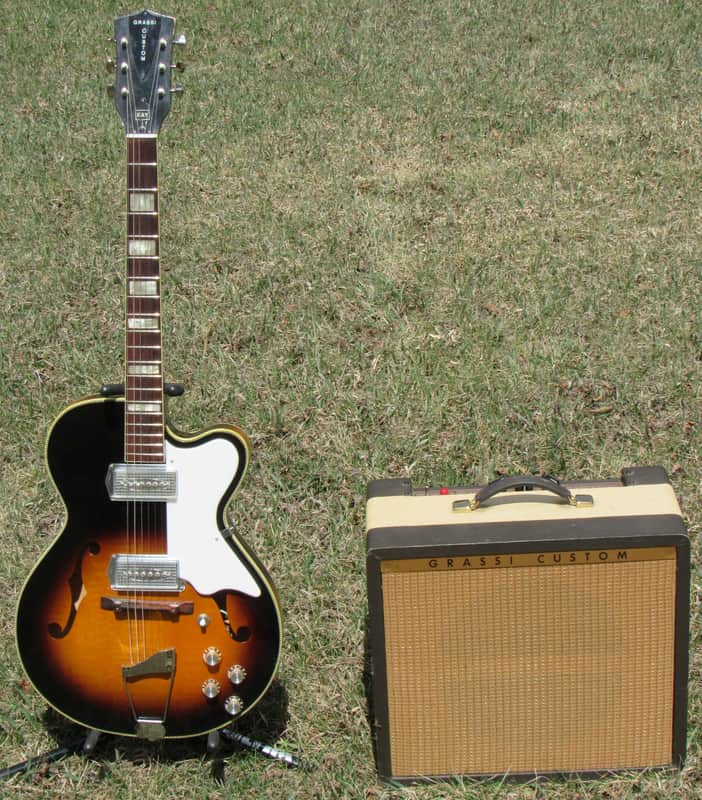 Kay Swingmaster Guitar & Univox Tube Amp 1960's (Grassi Custom Branded) image 1