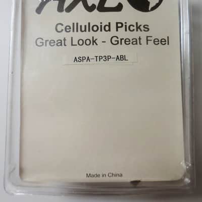 AXL Celluloid Thumb Picks Medium Size in Various Colors - Pack of 30 image 2
