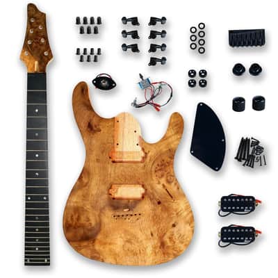 7 String Electric Guitar Burl Poplar Top (Right-Handed) image 1