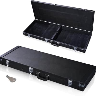 Guitar Hard Case Hard-Shell Case With Lock For Square Electric Guitar 41-7/10" x 15-2/5" x 3-3/4" PU Wood Molded Handle (For Rectangle Guitar) image 6