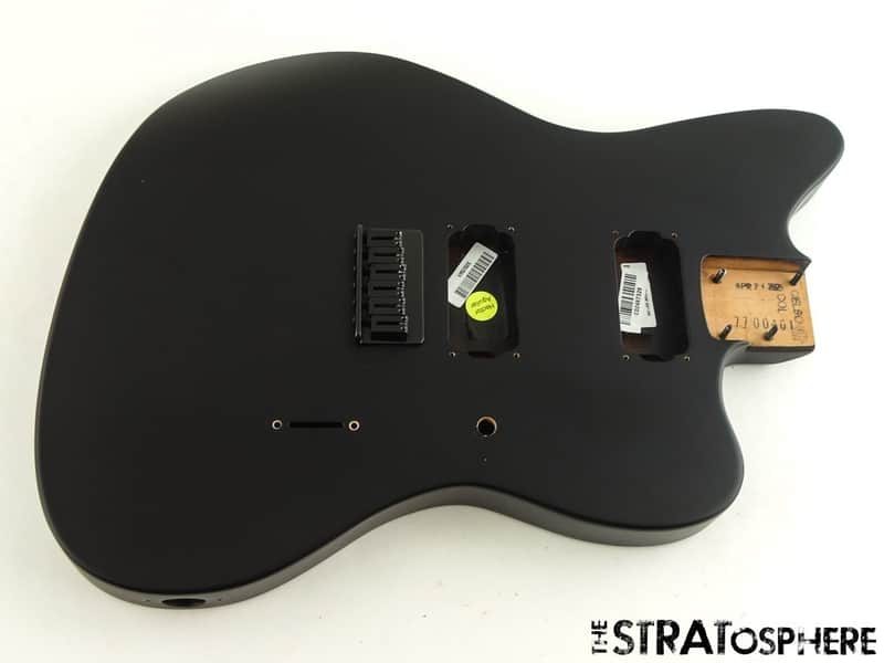 USA Fender JIM ROOT Jazzmaster Mahogany HH BODY & HARDWARE American Flat Black image 1