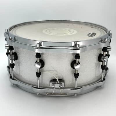 Used Sonor Designer Snare Drum - White Sparkle 14x6.5 - Very Good image 4