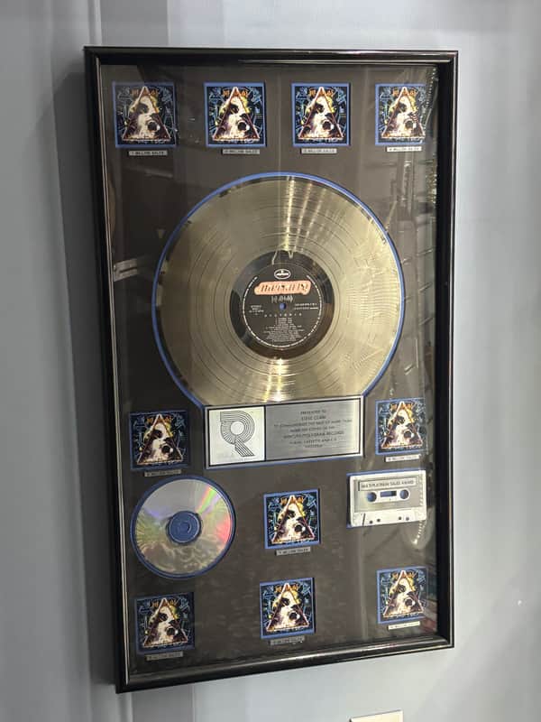RARE Def Leppard RIAA Hysteria Award Presented To Steve Clark Gibson Guitar 10 Million Copies image 1