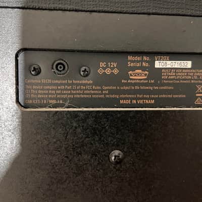 Vox VT20X 20-Watt 1x8" Digital Modeling Guitar Combo 2015 - Present - Black image 5