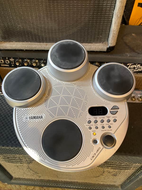 Yamaha DD-45 Electronic Drums 1980s? - Silver image 1