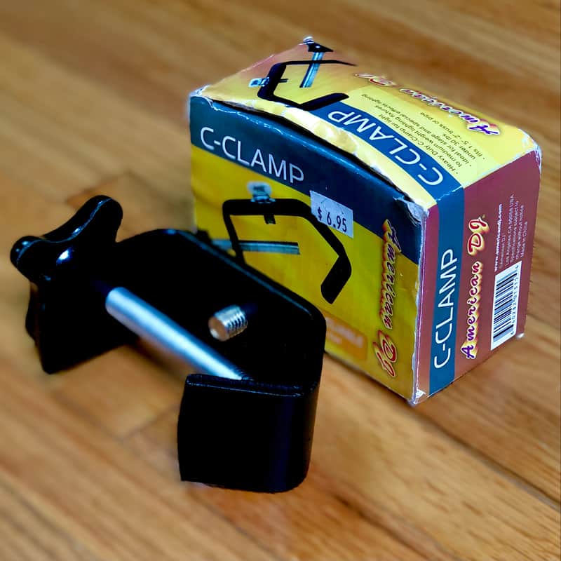 American DJ Heavy Duty Lighting C-Clamp - Black image 1