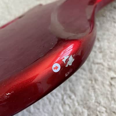 Metallic Red Dean Bass Solid Basswood Body image 6