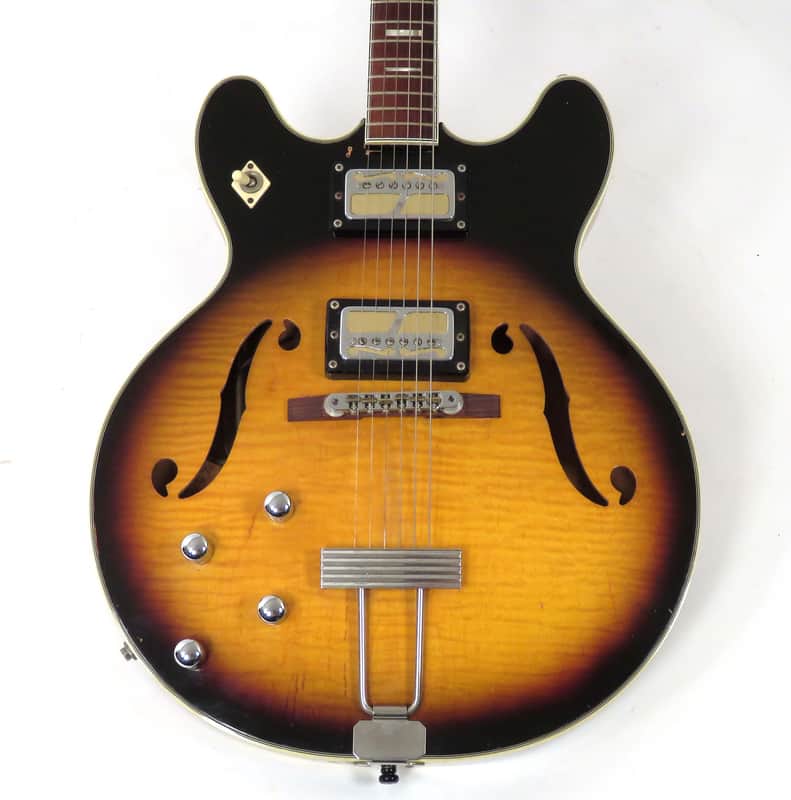 1968 Harmony Meteor H-60 Left Handed - Sunburst Finish - Super Flame! Lefty! image 1