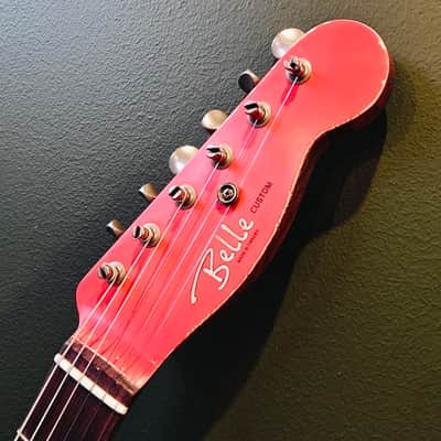 Belle Guitars Teg Custom, Fiesta red - medium relic image 13