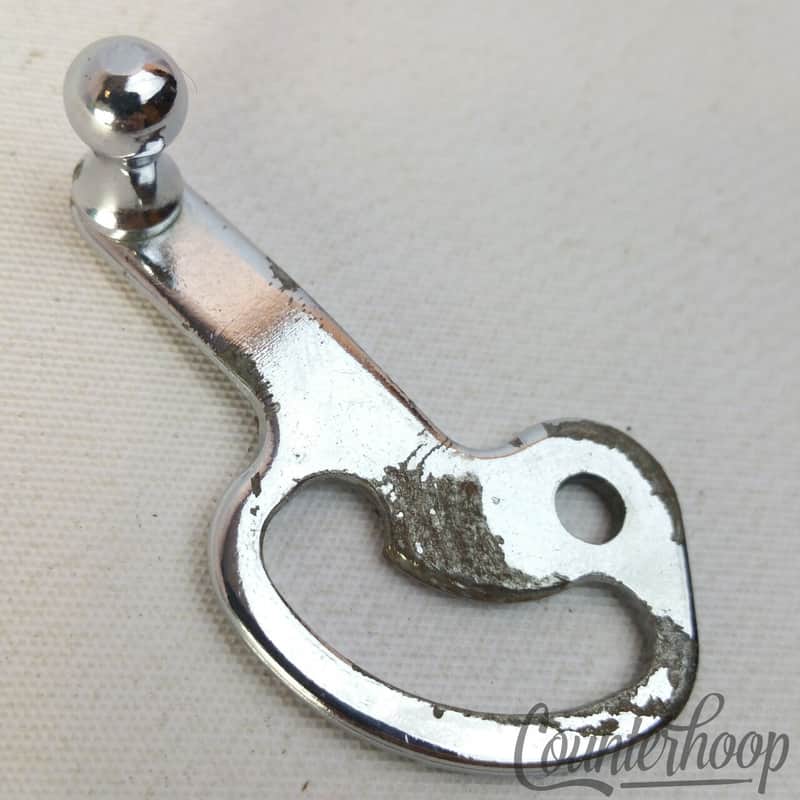 Ludwig P80 Snare Drum Throw-Off Slider Lever Arm Chrome Vintage 60s Part Chicago image 1