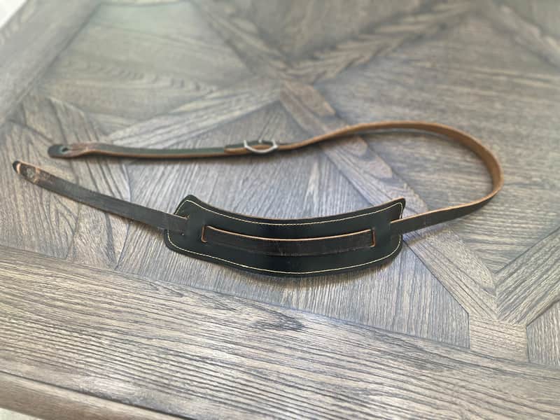 Vintage original late 1950s - 1960's Fender Leather Guitar strap image 1