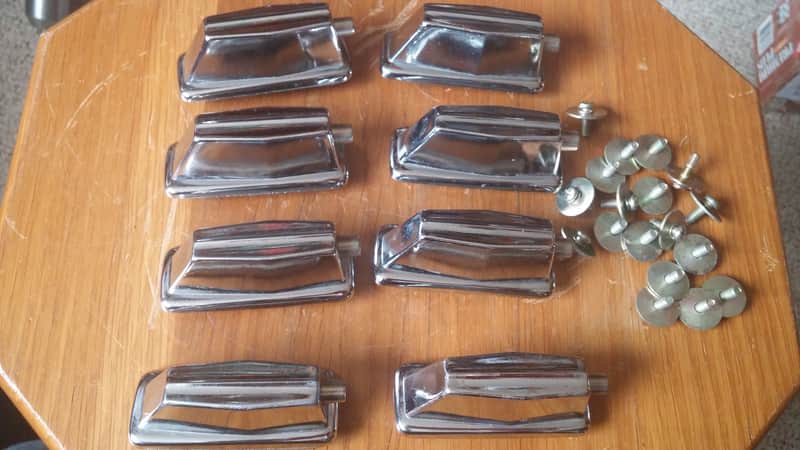 VINTAGE Pearl Coffin STYLE SET OF 8 Bass Drum Lug 70s 90s 80s 2" Spacing image 1