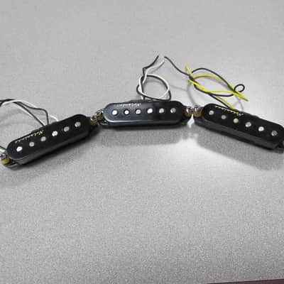 Fender Hot Noiseless Pickups Black Cover Strat Pickup Set image 1