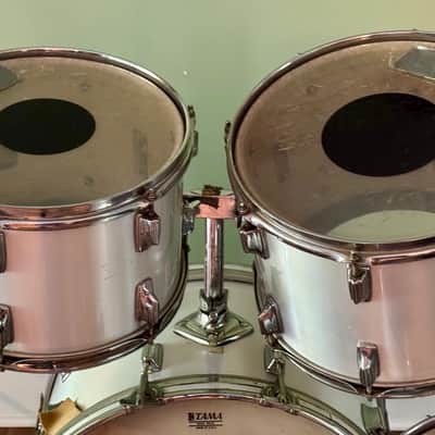 Tama Imperialstar 70's 80's Drum Set 4 Piece Silver Wrap Made in Japan image 6